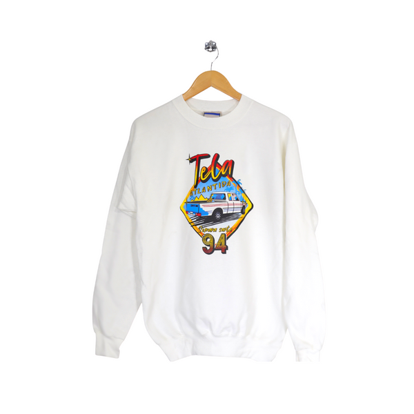 TELA 94 White Sweatshirt